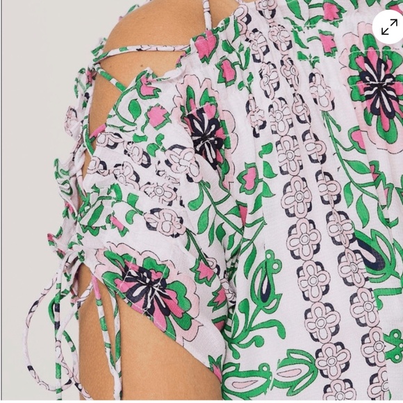 Tory Burch Asilomar Garden Party Asilomar Floral Dress sz 0 - Picture 4 of 7